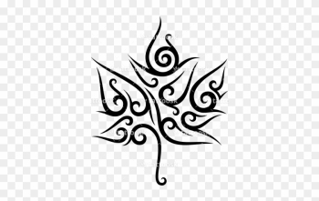 Maple Leaf Clipart Tribal - Symbol