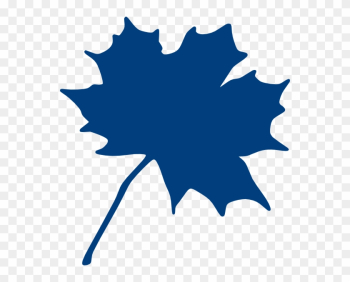 Maple Leaf Image Clip Art - Blue Maple Leaf Clip Art