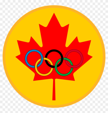 Maple Leaf Olympic Gold Medal - Canada Flag