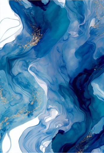 marble blue watercolor pattern deep sea color