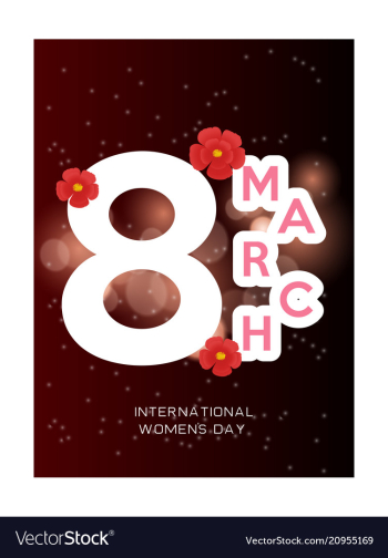 March 8 international women day paper cutout vector image March 8 international women day paper cutout vector image