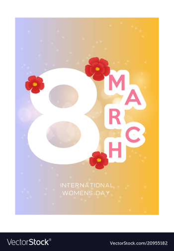 March 8 international women day paper cutout vector image March 8 international women day paper cutout vector image