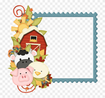Marco Primaveral - Farm Animal Border Clipart Marco Primaveral - Farm Animal Border Clipart
