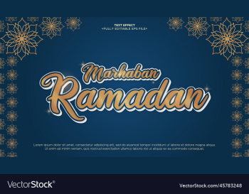 marhaban ramadan 3d text effect