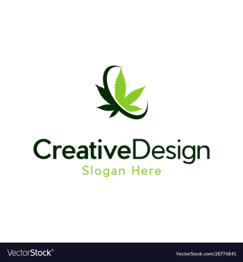 Marijuana leaf naturally creative logo vector image Marijuana leaf naturally creative logo vector image