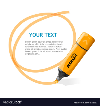 Marker text box vector image Marker text box vector image