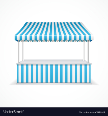 Market stall vector image Market stall vector image