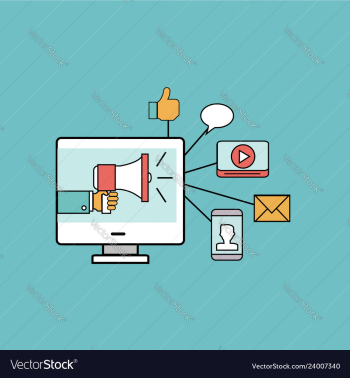 Marketing elements vector image Marketing elements vector image
