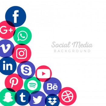 Marketing social media background Marketing social media background