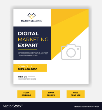 marketing social media post template
