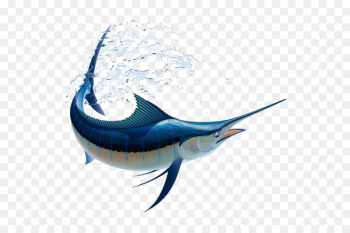 Marlin fishing Atlantic blue marlin Billfish Vector graphics White marlin - orca underwater fishes 