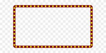 Marquee Theater Border Frame Theatre Movie - Marquee Sign Transparent Background