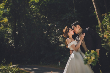 Married Couple About to Kiss