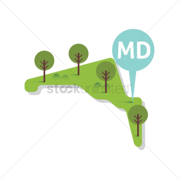 Maryland state map Maryland state map