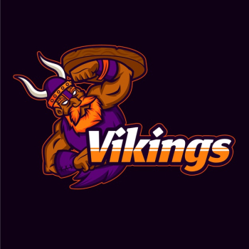 Mascot logo with viking Free Vector Mascot logo with viking Free Vector