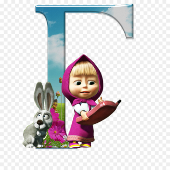 Masha and the Bear Alphabet Letter - Masha and the Bear Clip art 