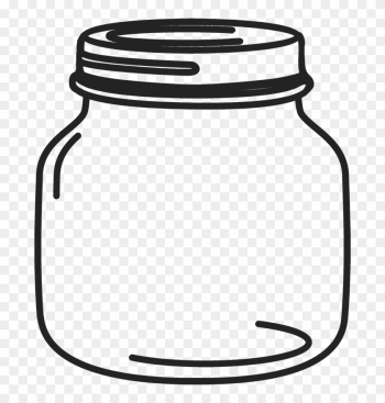 Mason Jar Glass Paint Clip Art - Transparent Mason Jar Clip Art