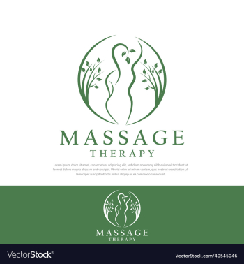 massage therapy female smooth line