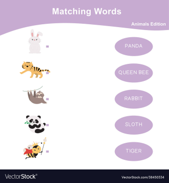 matching words game animals edition matching words game animals edition