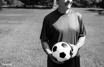 Mature man holding a football | Free stock photo - 416700 Mature man holding a football | Free stock photo - 416700