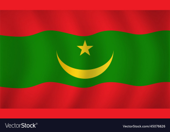 mauritania flag background