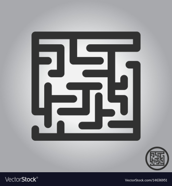 Maze game board game vector image Maze game board game vector image