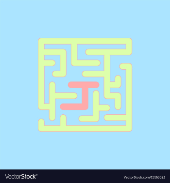 Maze game board game vector image Maze game board game vector image