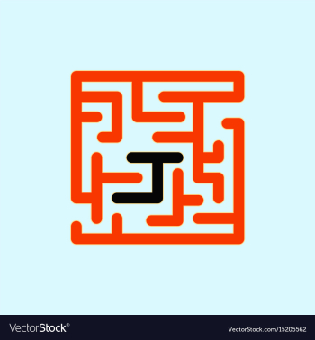 Maze game board game vector image Maze game board game vector image