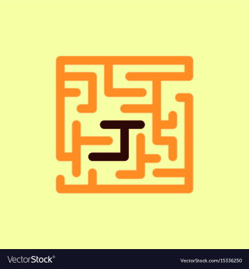 Maze game board game vector image Maze game board game vector image