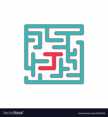 Maze game board game vector image Maze game board game vector image