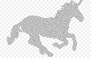 Maze Silhouette Line art - ornamental Maze Silhouette Line art - ornamental
