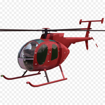 MD Helicopters MD 500 McDonnell Douglas MD 500 Defender 3D computer graphics 3D modeling - Red Helicopter 