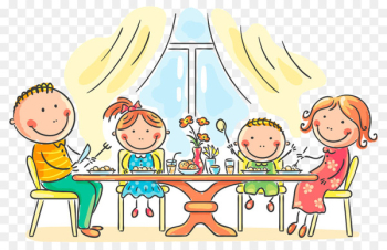 Meal Dinner Eating Clip art - Happy family Meal Dinner Eating Clip art - Happy family