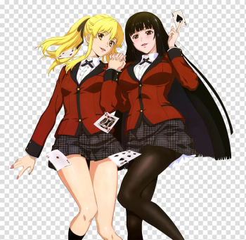 Meari Saotome Kakegurui – Compulsive Gambler Yumeko Jabami Anime Manga, Anime transparent background PNG clipart