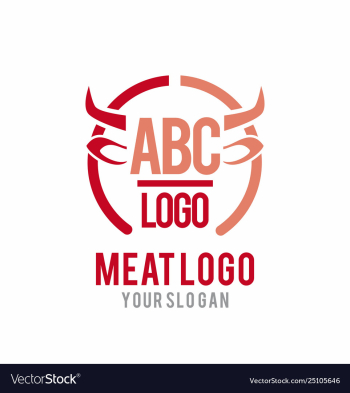 Meat logo vector image Meat logo vector image
