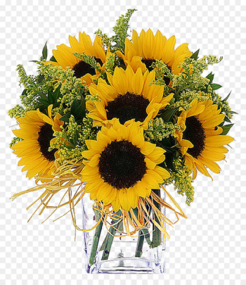 Mebane Common sunflower Floristry Flower delivery - Vase with sunflower flowers 