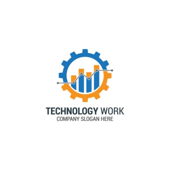 Mechanic logo with chart Mechanic logo with chart