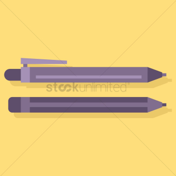 Mechanical pencil and wooden pencil Mechanical pencil and wooden pencil