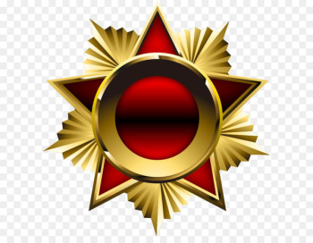 Medal of Honor Order Award - Hand-painted on red five-pointed star pattern Phnom Penh 