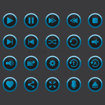 Media player buttons Media player buttons