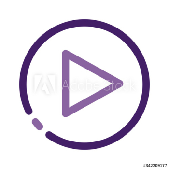 media player play button line style icon media player play button line style icon