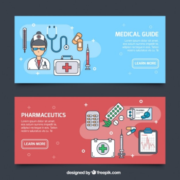 Medical care banner pack Medical care banner pack