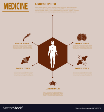 Medical infografics health problems health vector image Medical infografics health problems health vector image