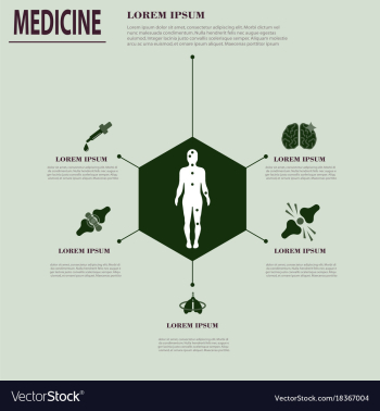 Medical infografics health problems health vector image Medical infografics health problems health vector image