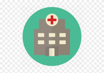 Medical Office Building Icon - Hospital Building Icon Flat