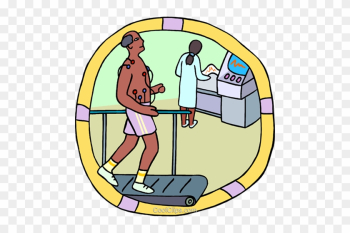 Medical, Patient Running On A Treadmill Royalty Free - Medical, Patient Running On A Treadmill Royalty Free