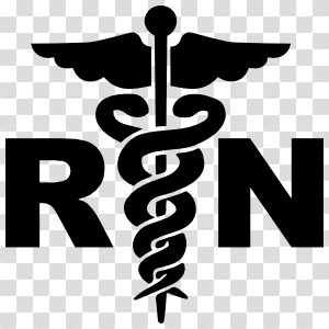 Medical Registered Nurse Hospital Sign Rn Symbol Sticker