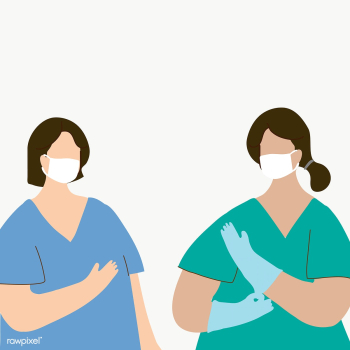 Medical staff wearing a face mask to prevent coronavirus infection cha.. | Free  transparent png - 2303031