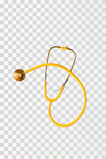 Medical stethoscope placed on PNG transparent background. Author @karolina-grabowska / Pexels