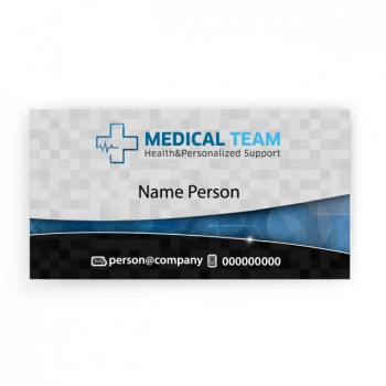 Medical team visit card